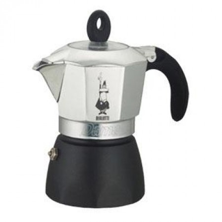 Bialetti Dama 3 порции, черный низ, рез. черная ручка, Арт. 2182